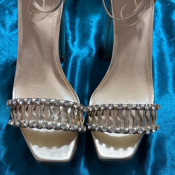 Sam Edelman Gold Platform Heels - Picture 6 of 9